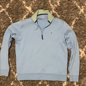 Vineyard vines quarter zip(1/4 zip) SMALL blue